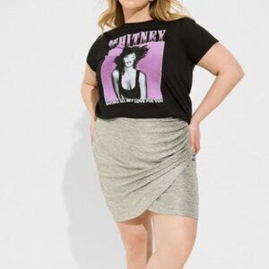 torrid Mini Foil Knit Tulip Skirt NWT